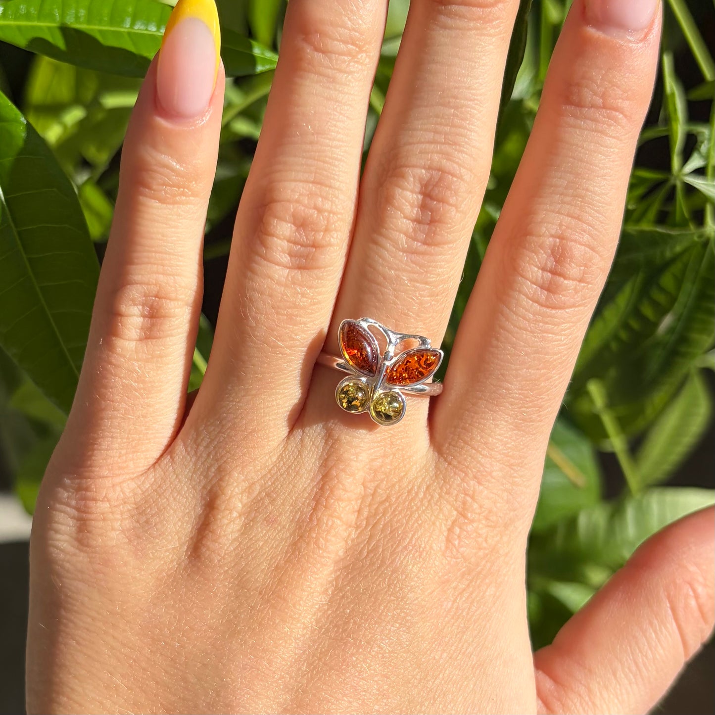 Bague ambre