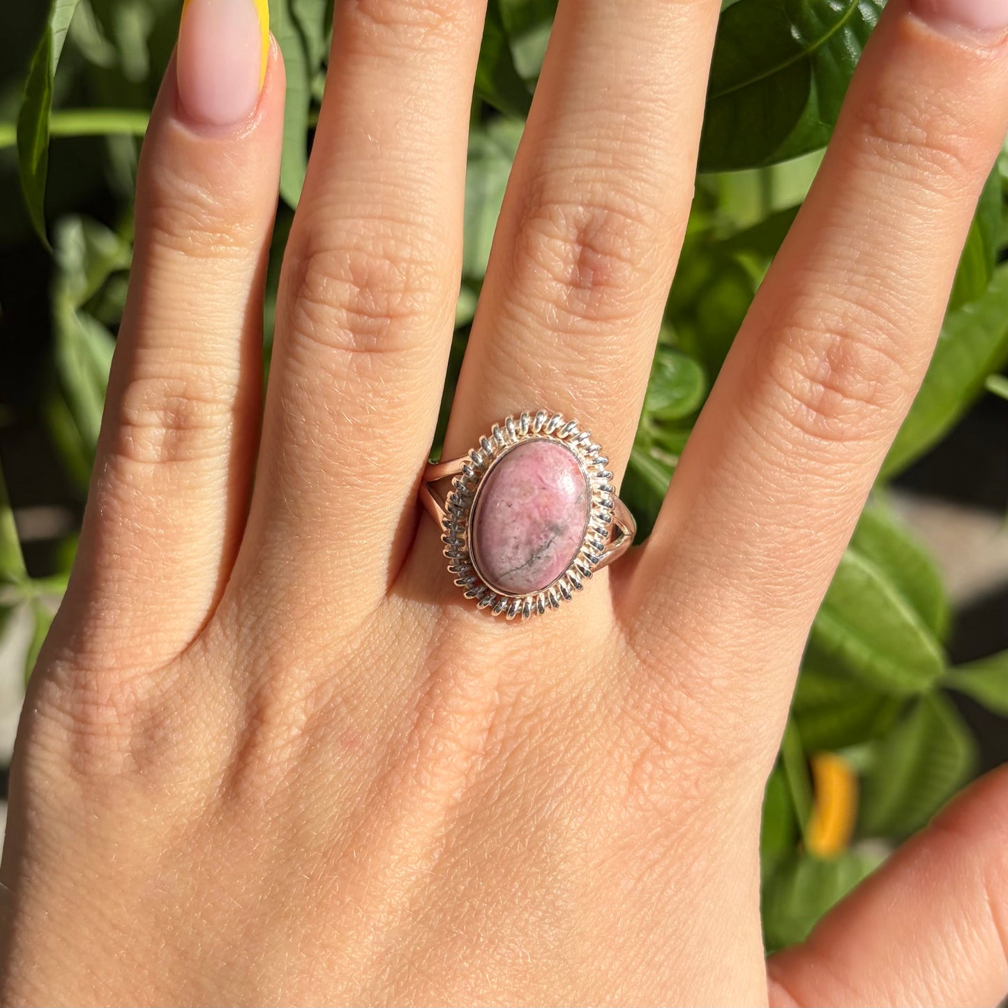 Bague rhodonite