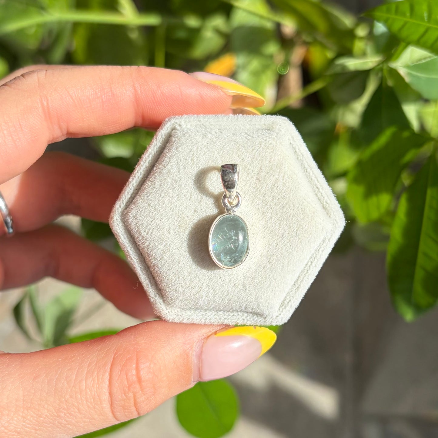Pendentif aigue-marine
