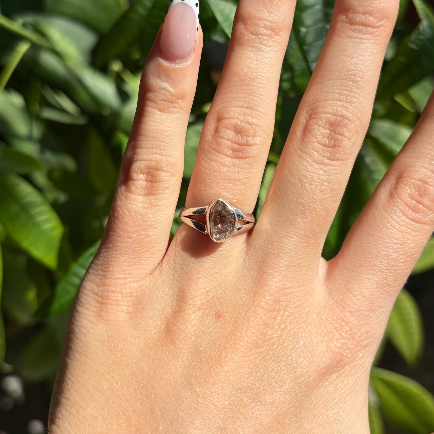 Bague diamant herkimer