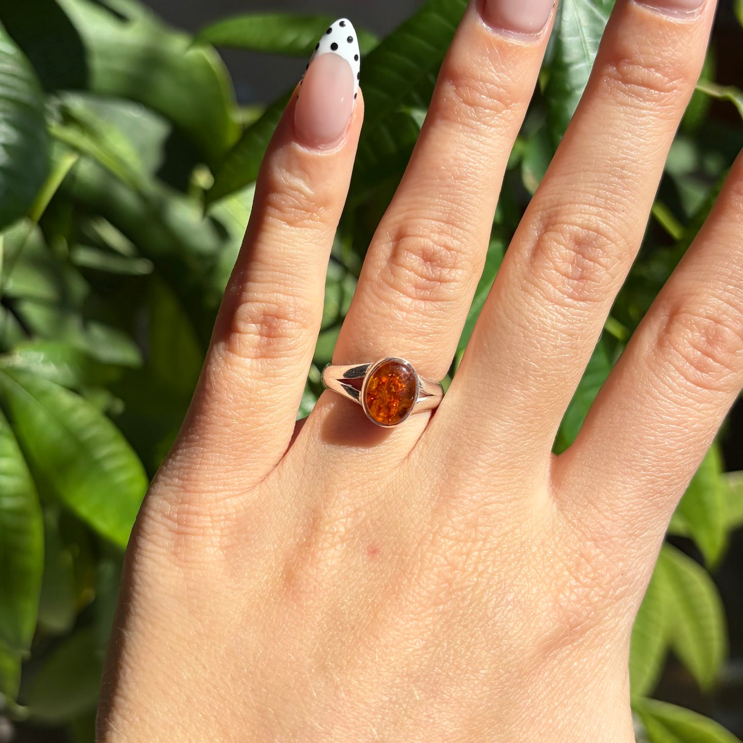 Bague ambre