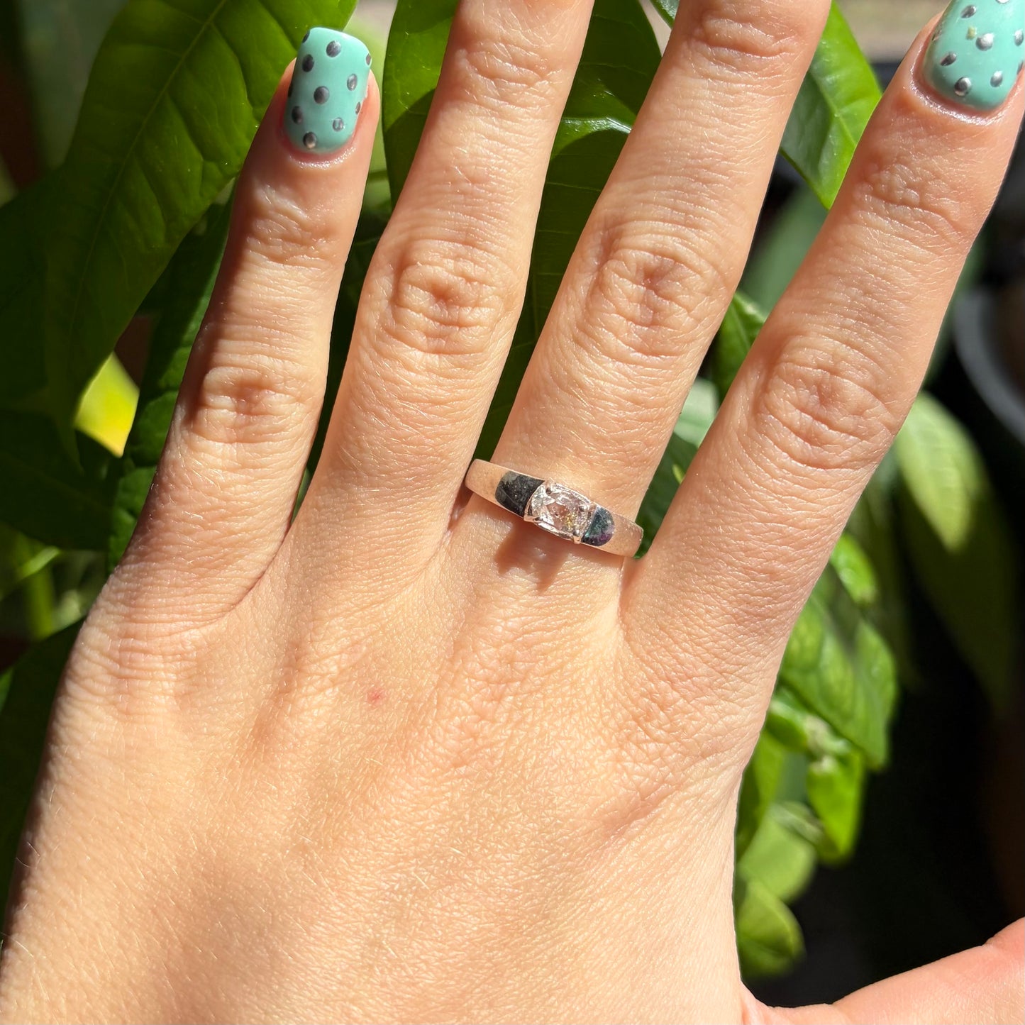 Bague diamant herkimer