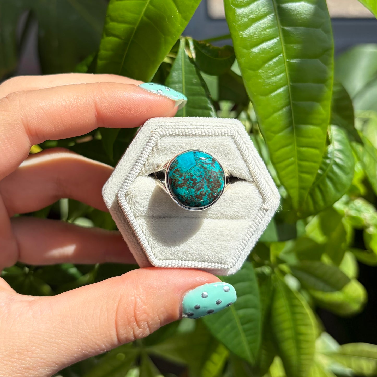 Bague chrysocolle