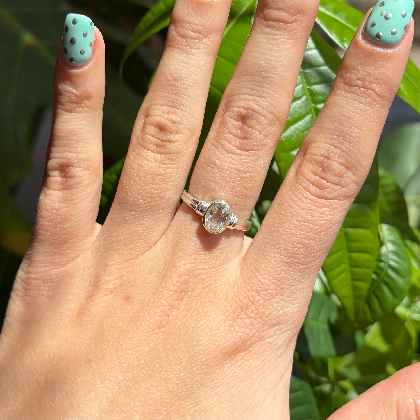 Bague aigue-marine