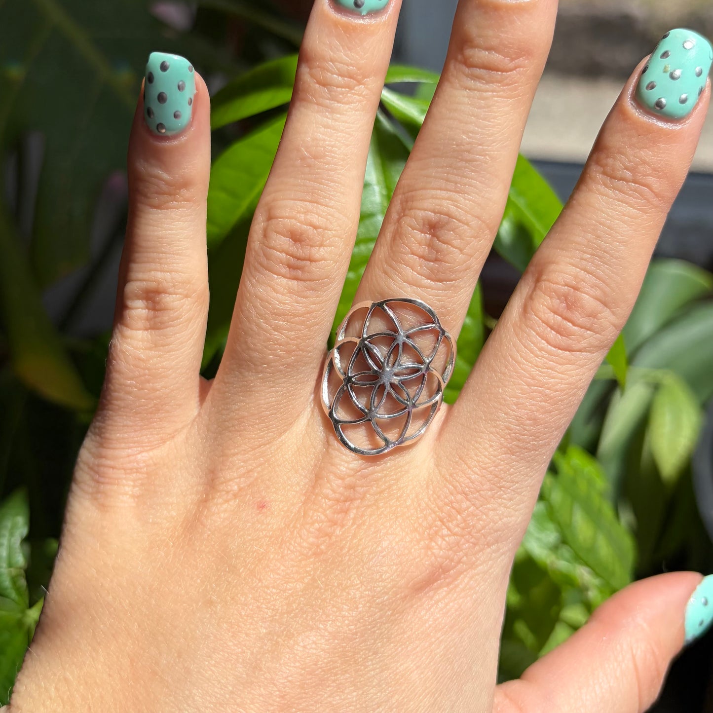Bague fleur de vie