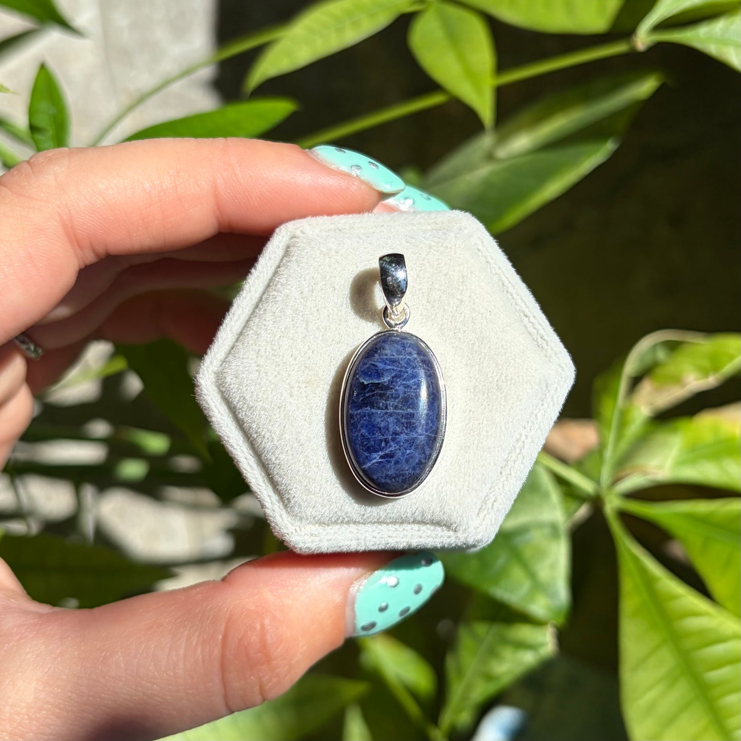 Pendentif sodalite