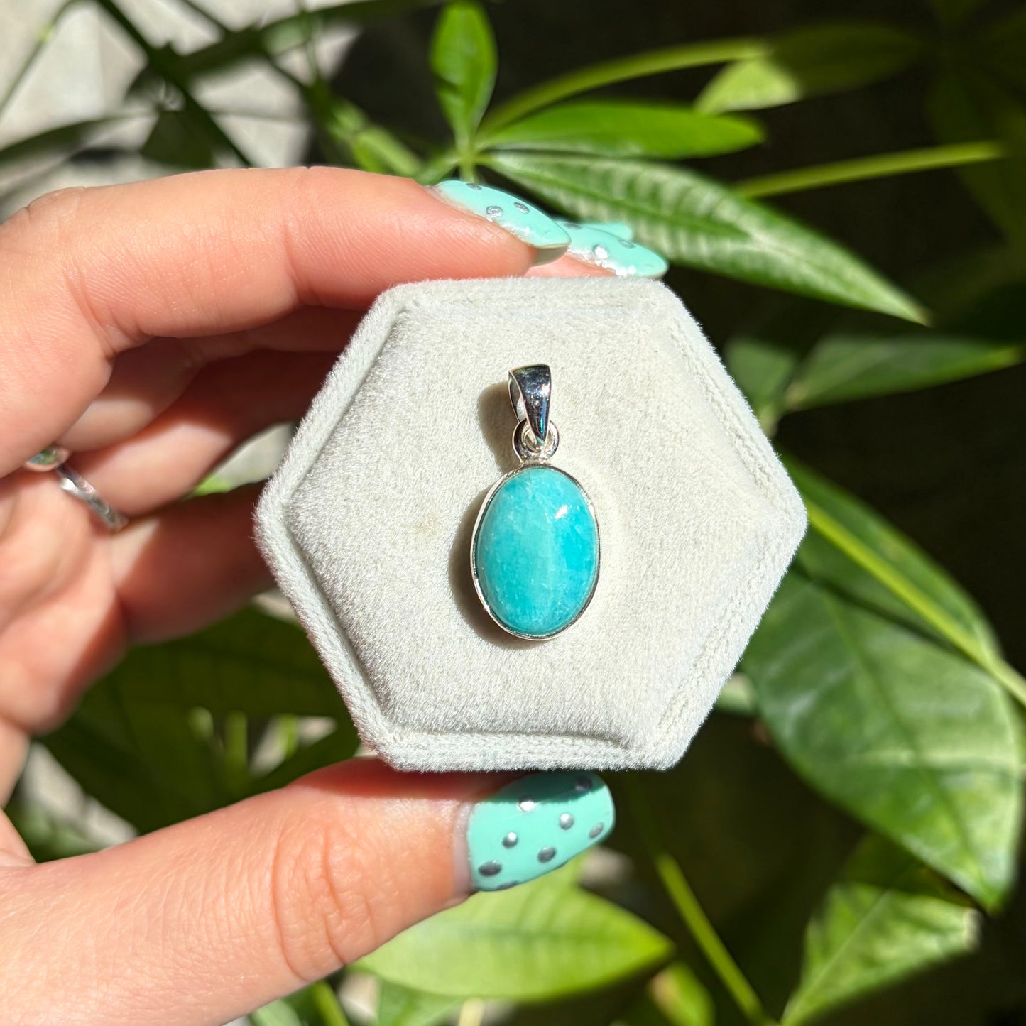 Pendentif amazonite