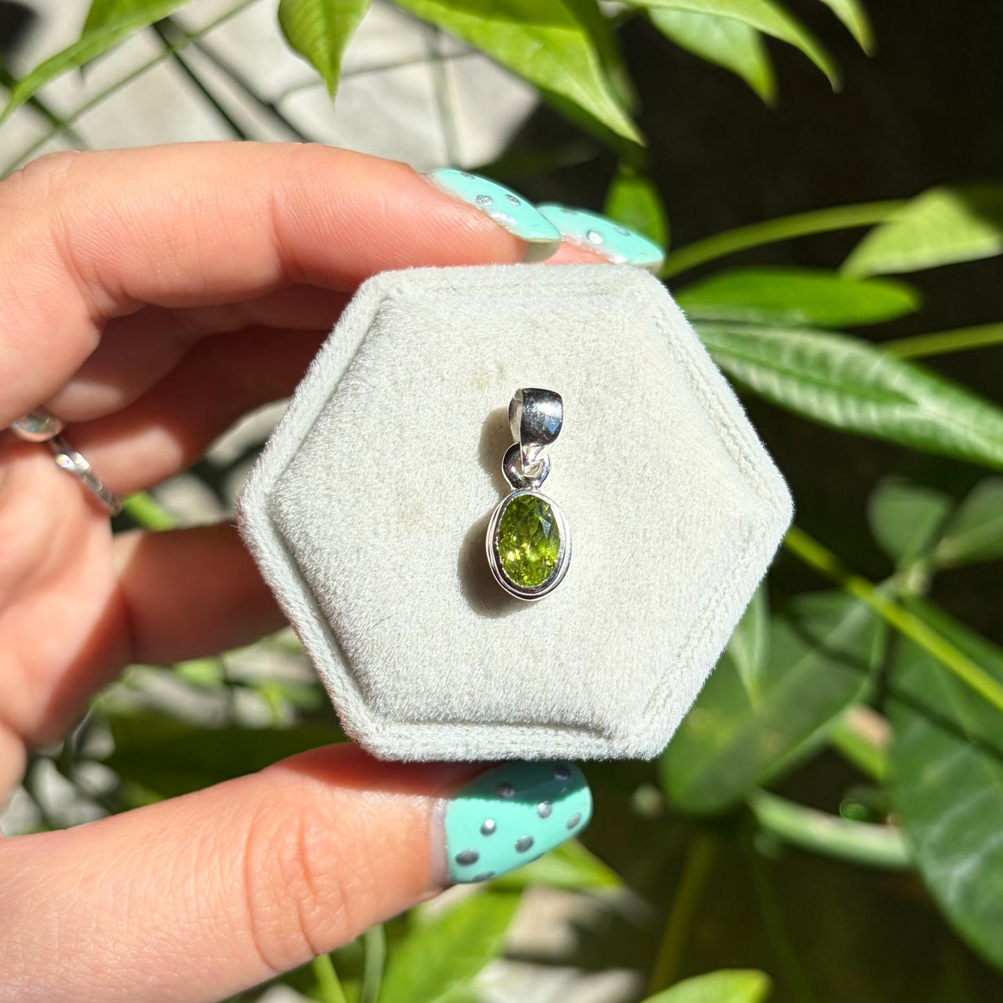 Pendentif péridot