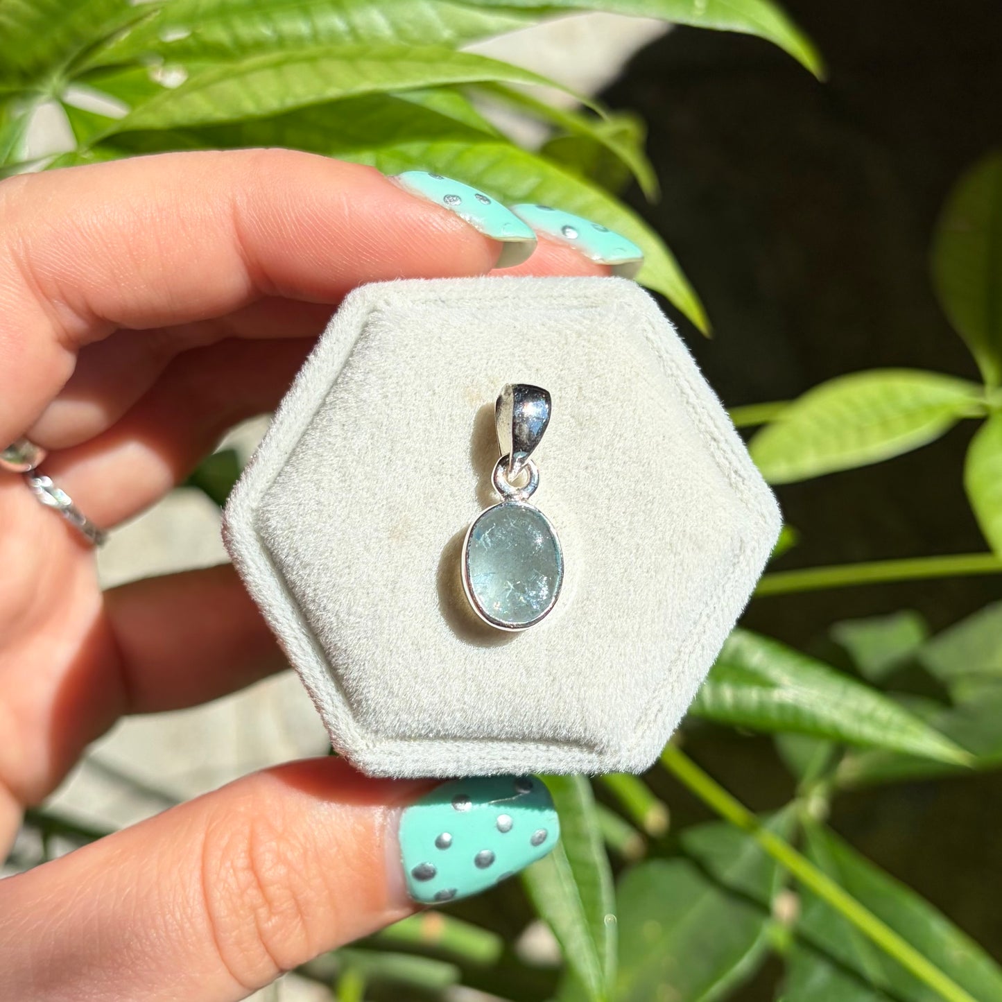Bague aigue-marine