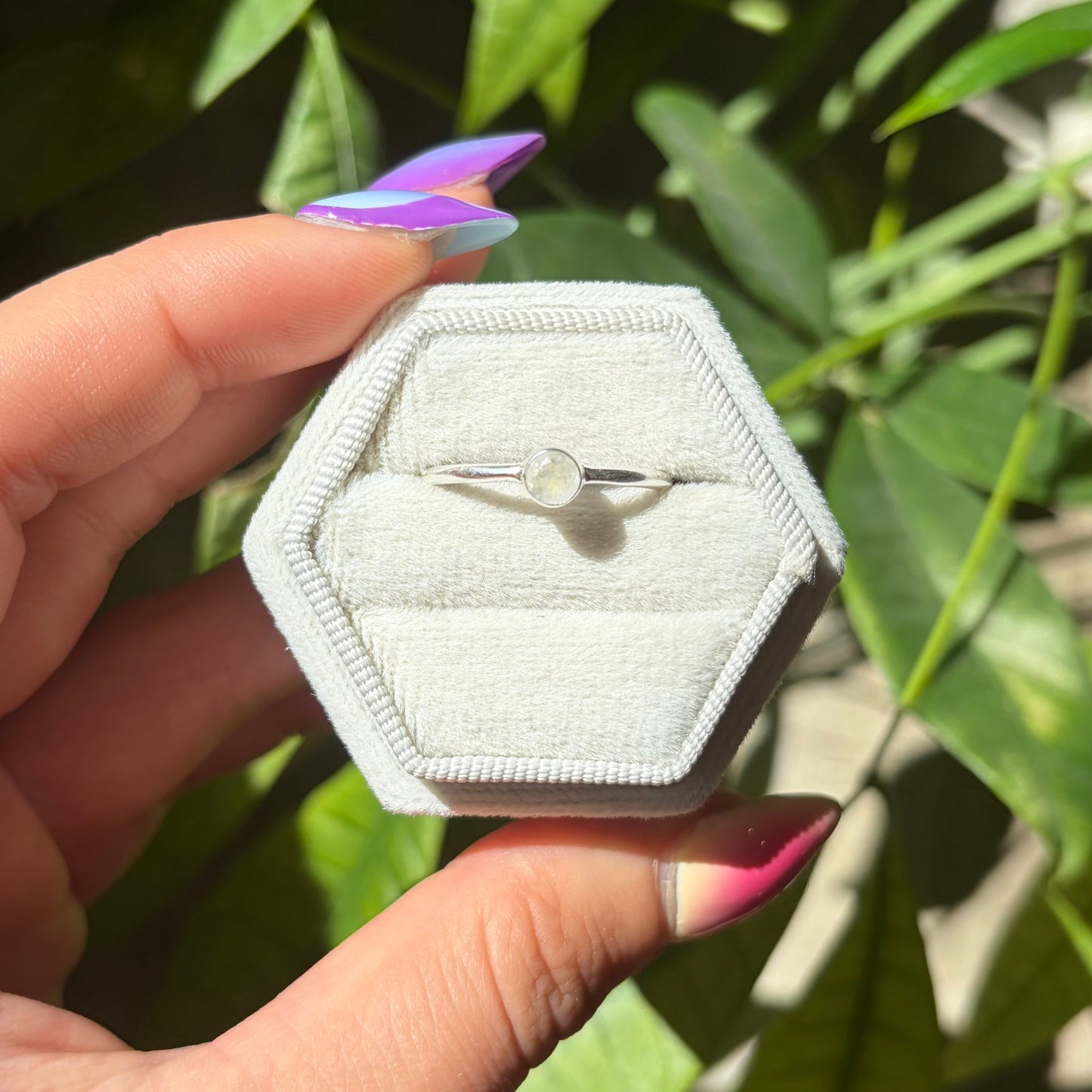 Bague pierre de lune