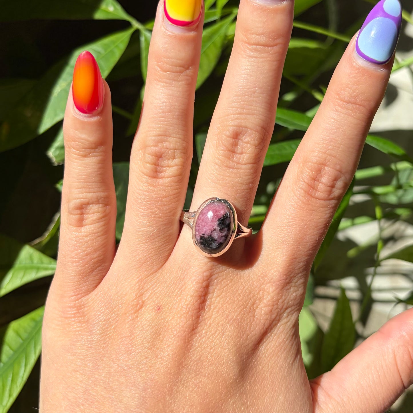Bague rhodonite