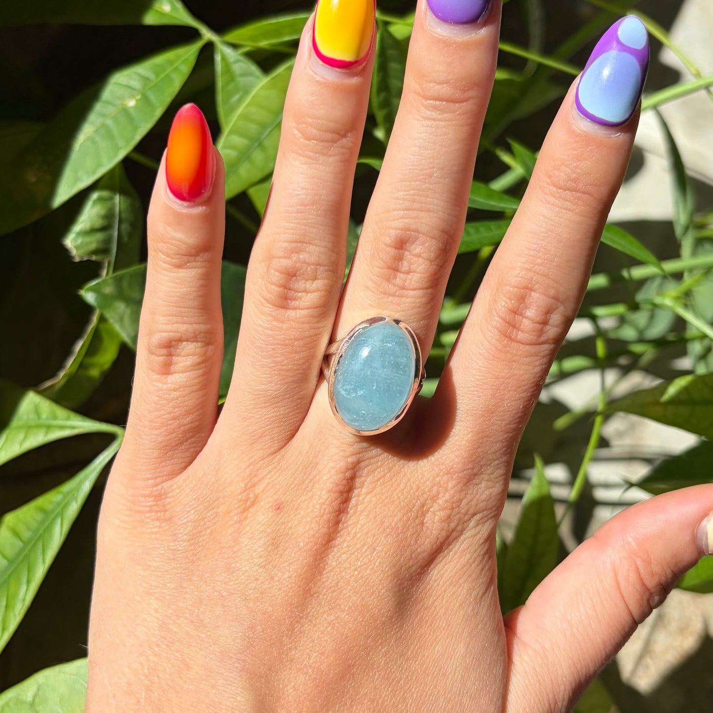 Bague aigue-marine