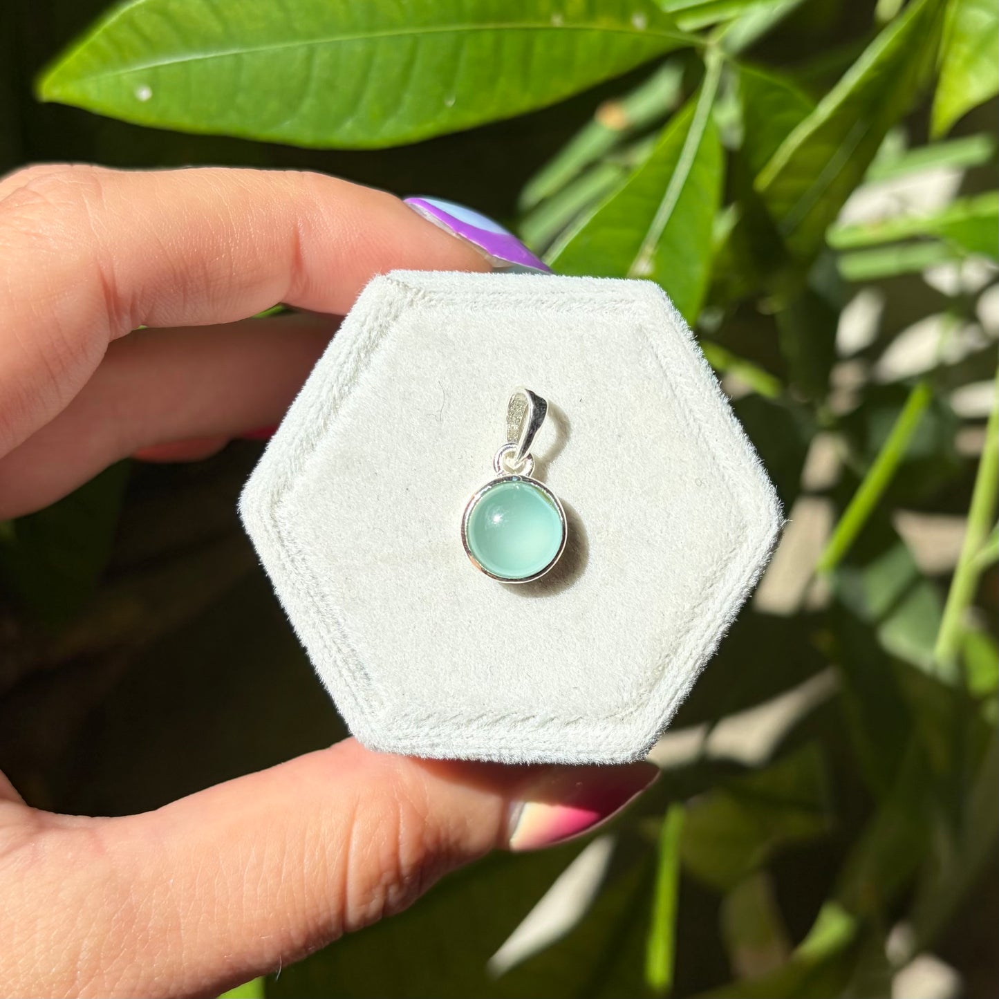 Pendentif calcédoine