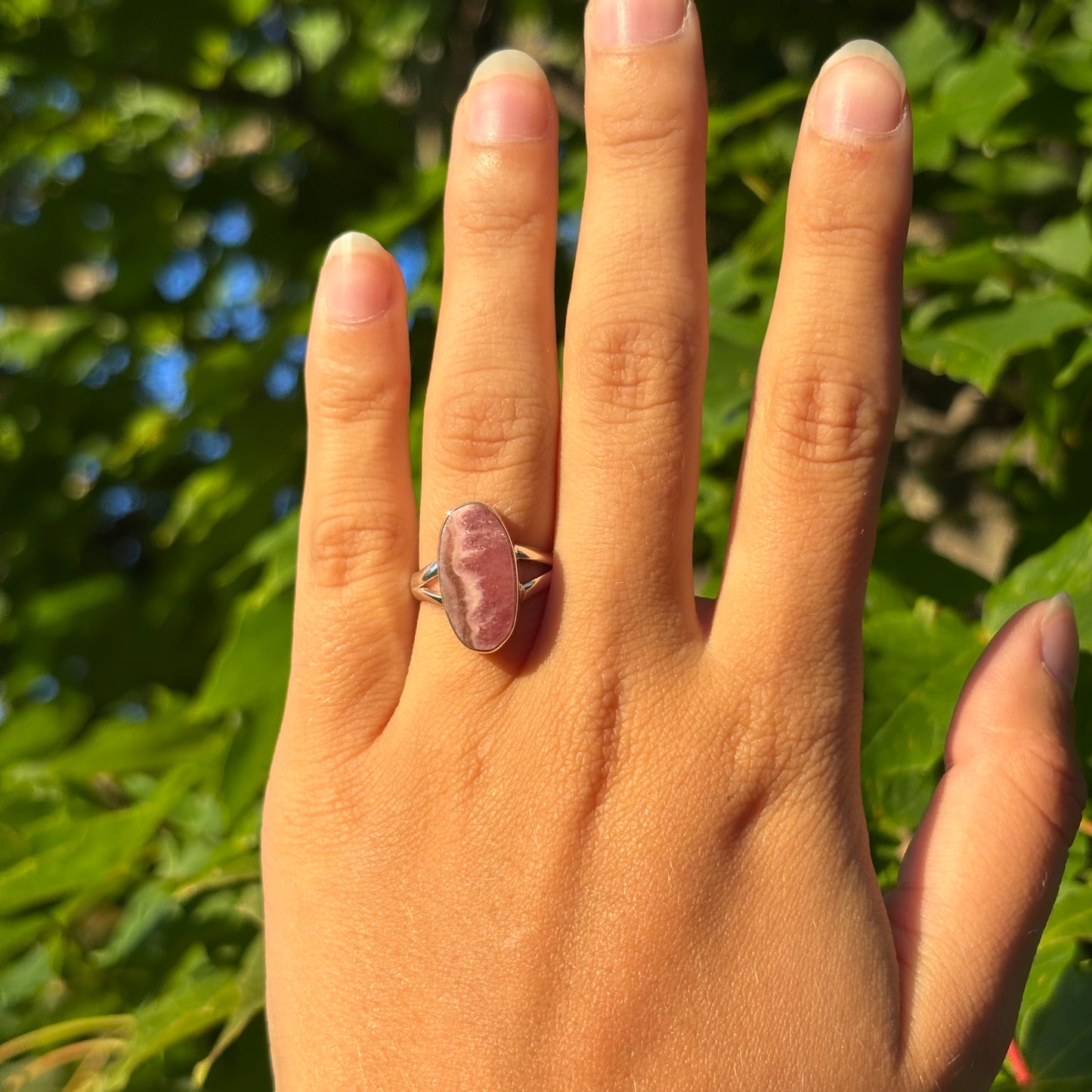 Bague rhodonite