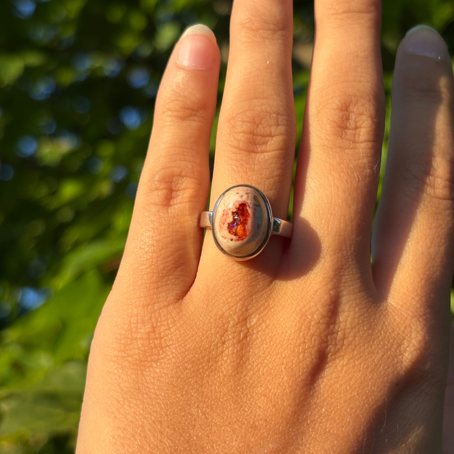 Bague opale de feu