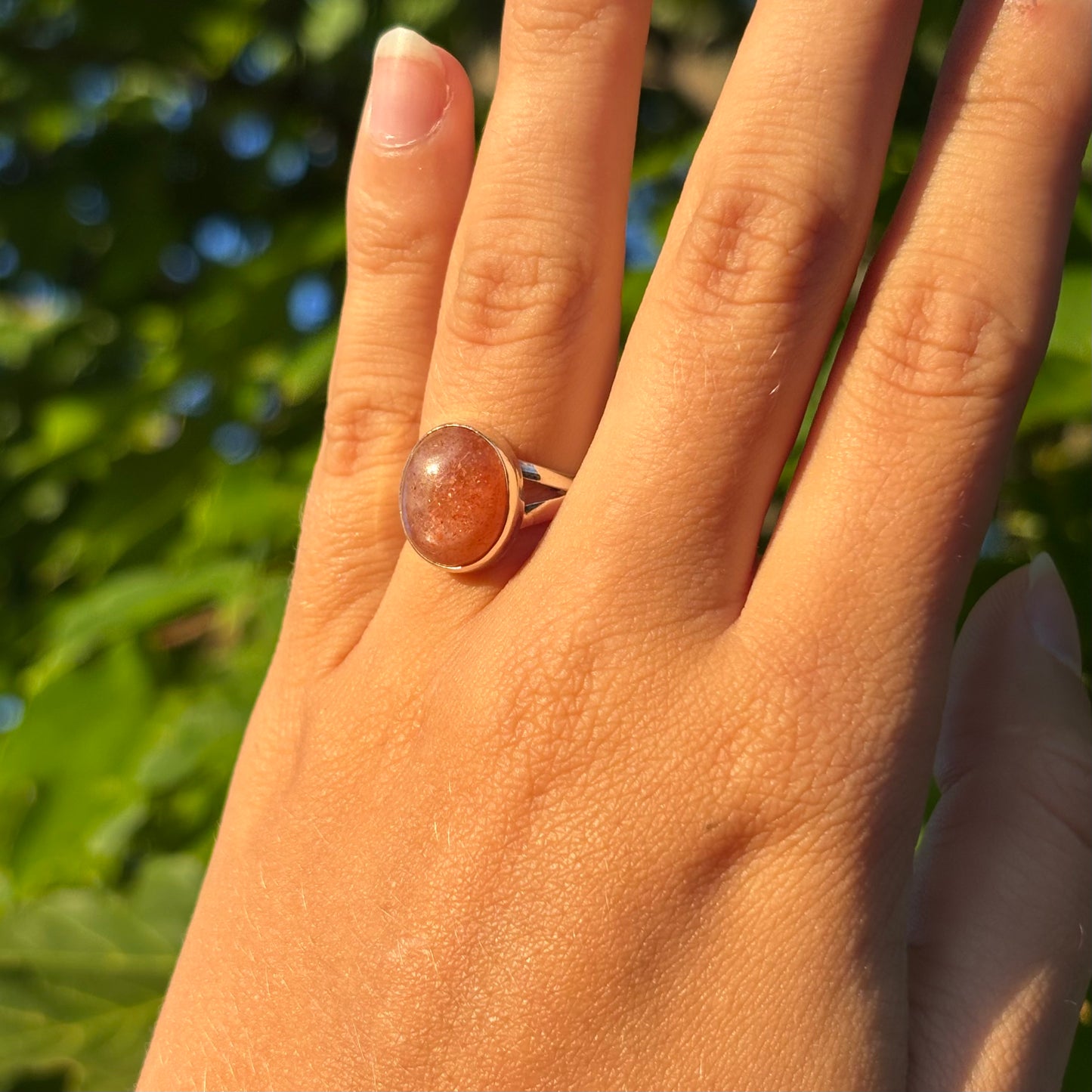 Bague pierre de soleil