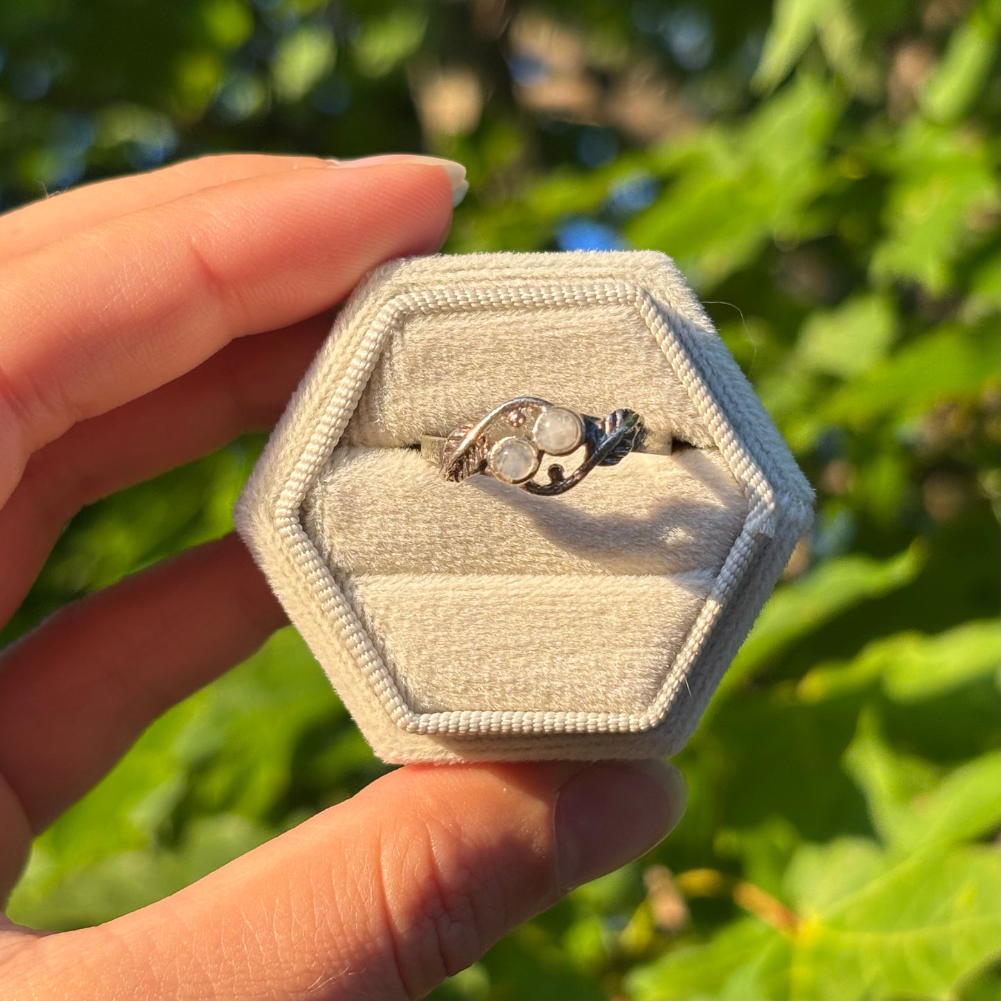 Bague pierre de lune