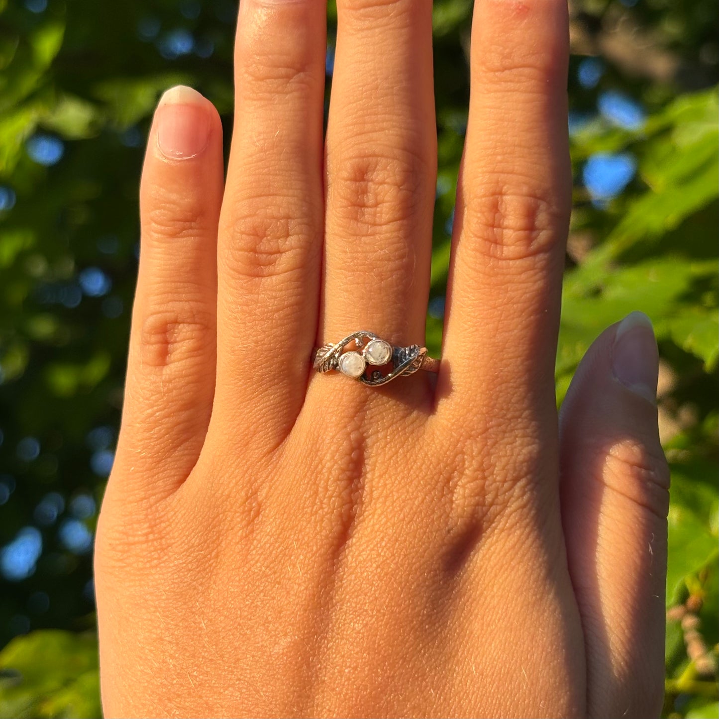 Bague pierre de lune