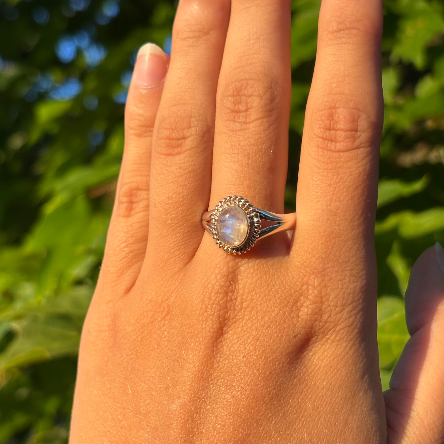 Bague pierre de lune