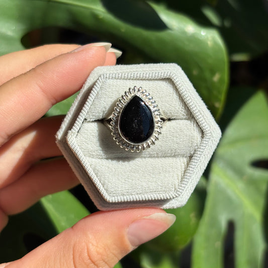 Bague obsidienne