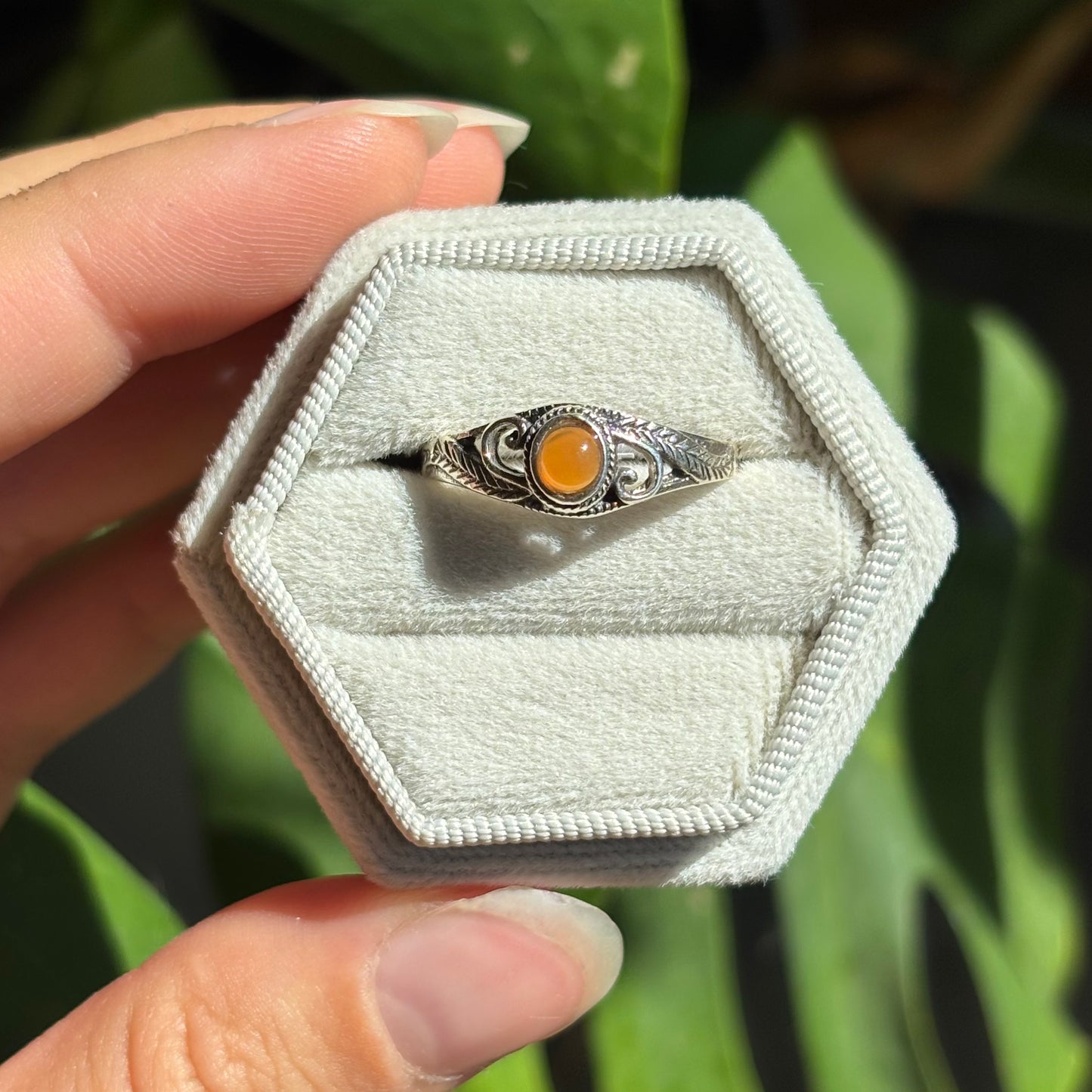Bague cornaline