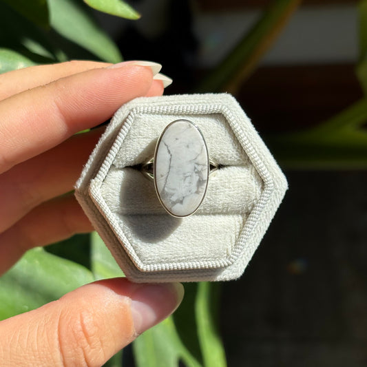 Bague howlite