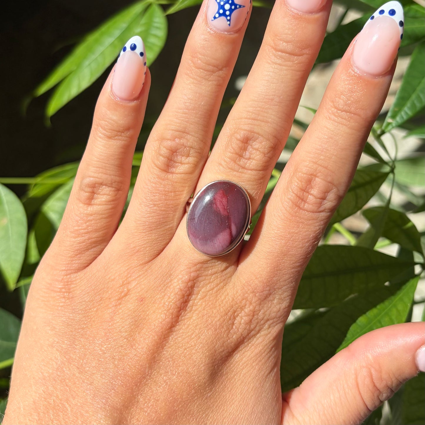 Bague mookaïte