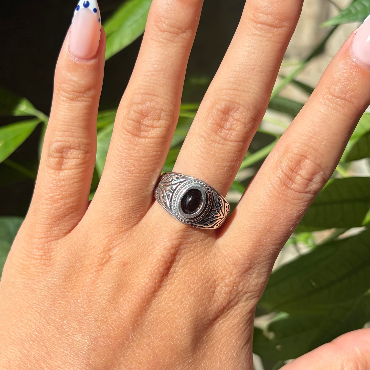 Bague quartz fumé