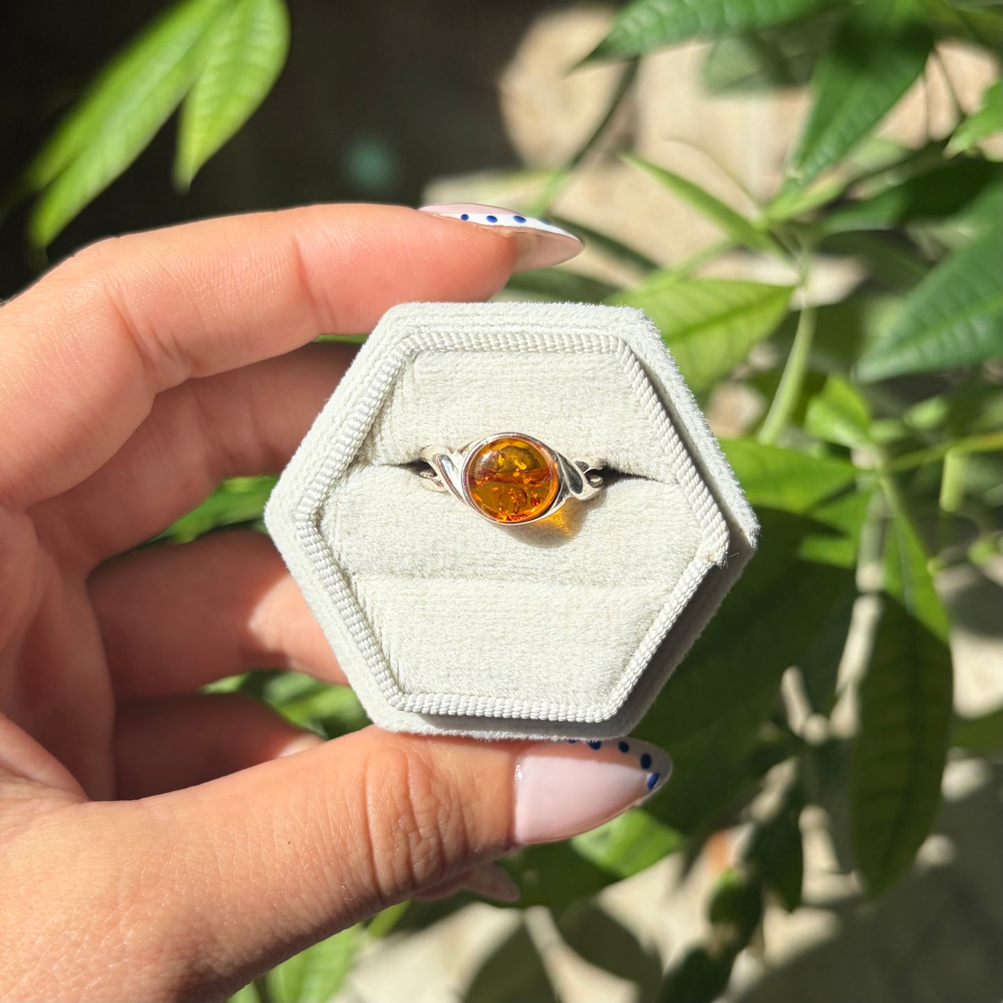 Bague ambre