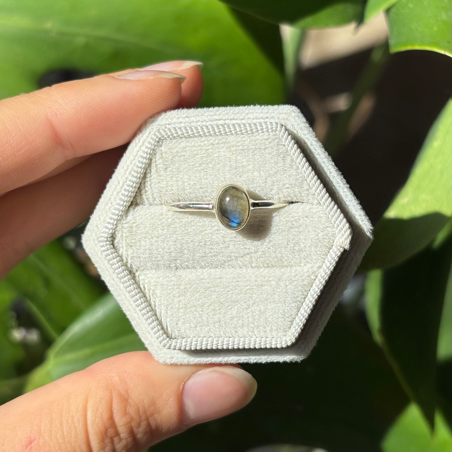 Bague labradorite