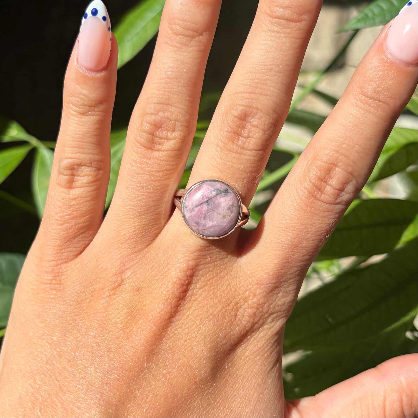 Bague rhodonite