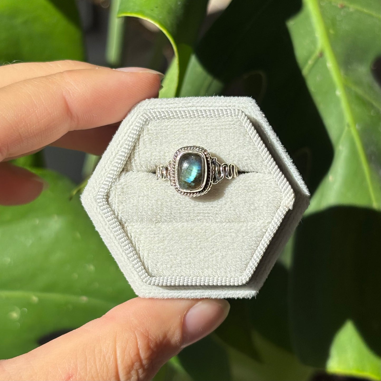 Bague labradorite