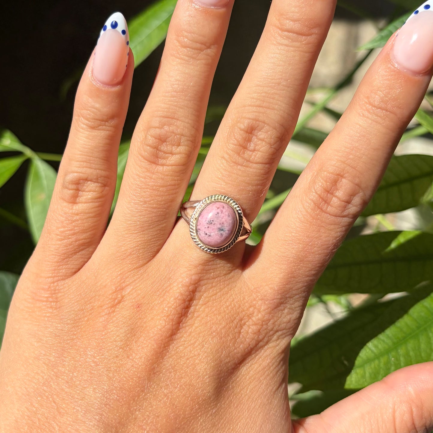 Bague rhodonite