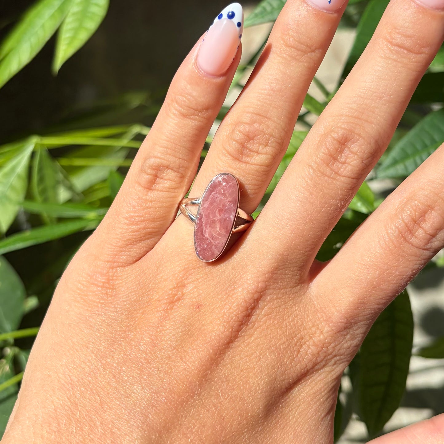 Bague rhodochrosite