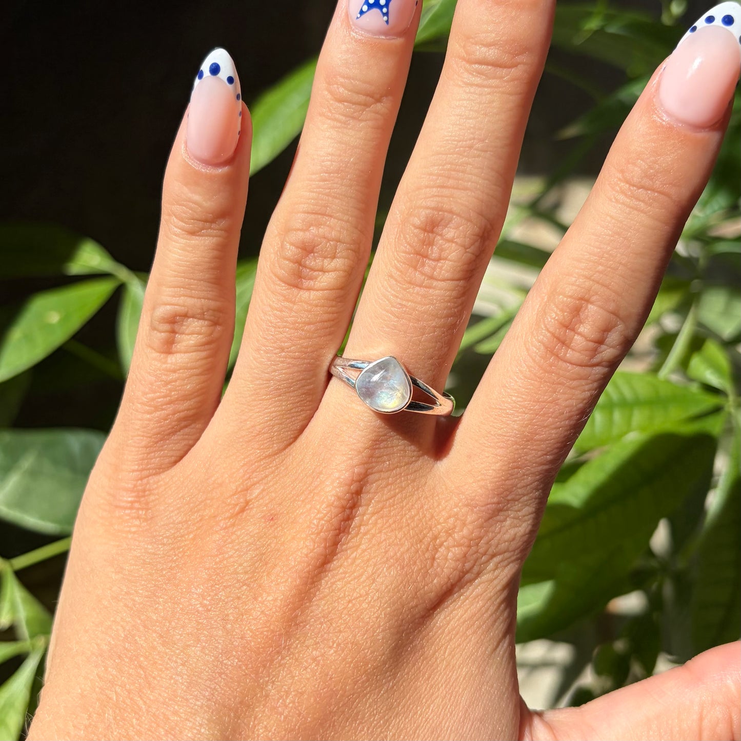 Bague pierre de lune