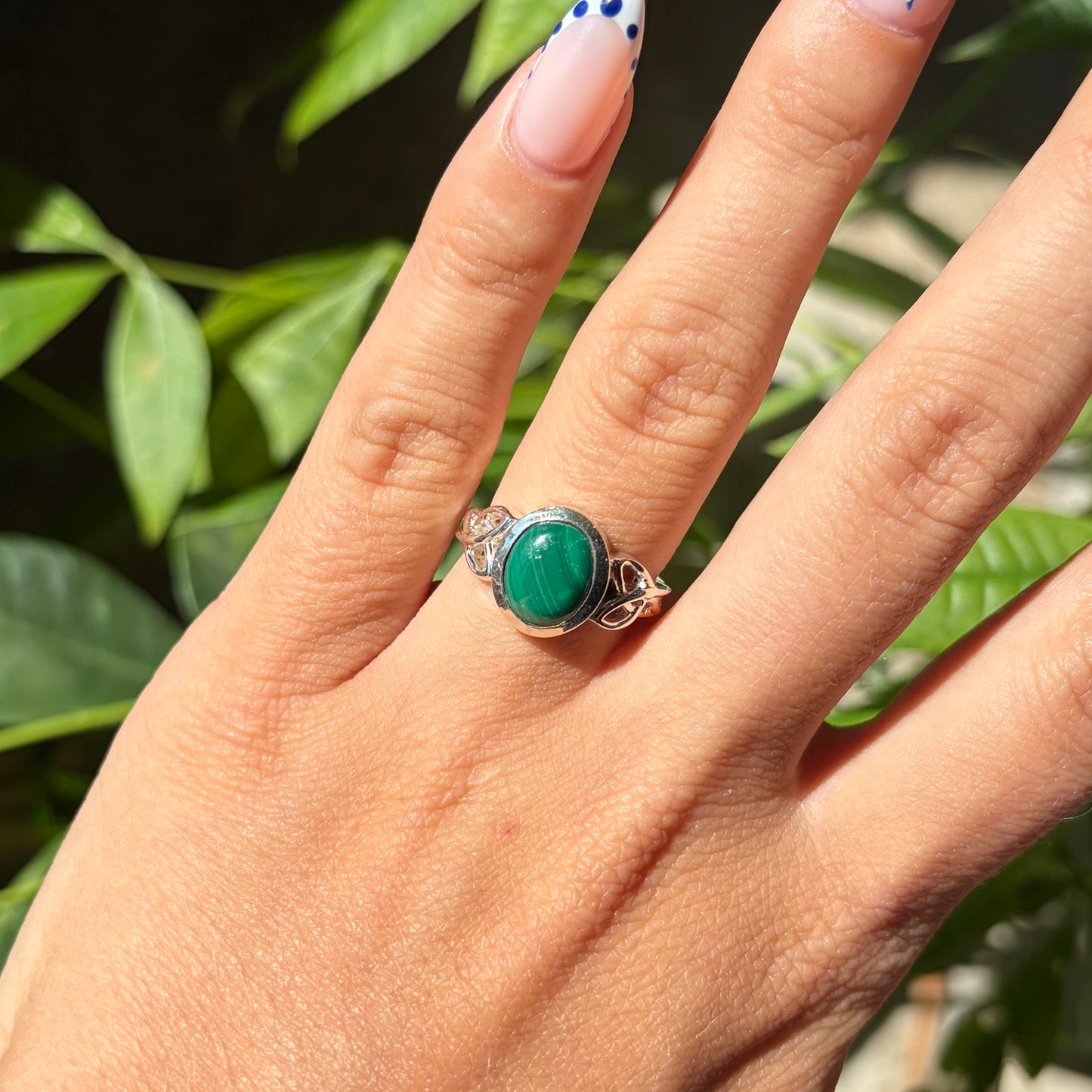 Bague malachite