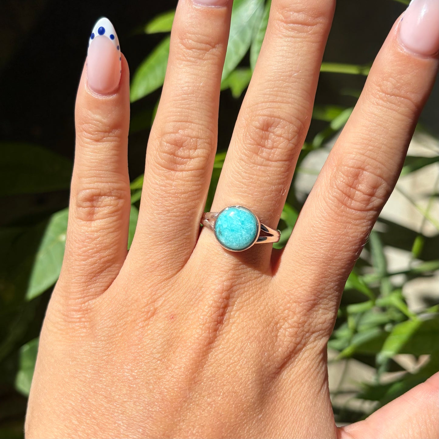 Bague amazonite