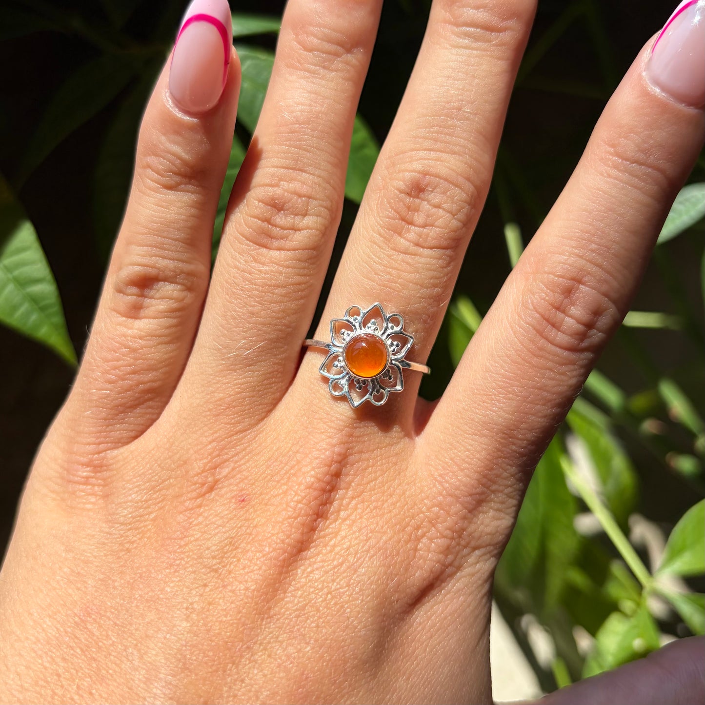 Bague cornaline