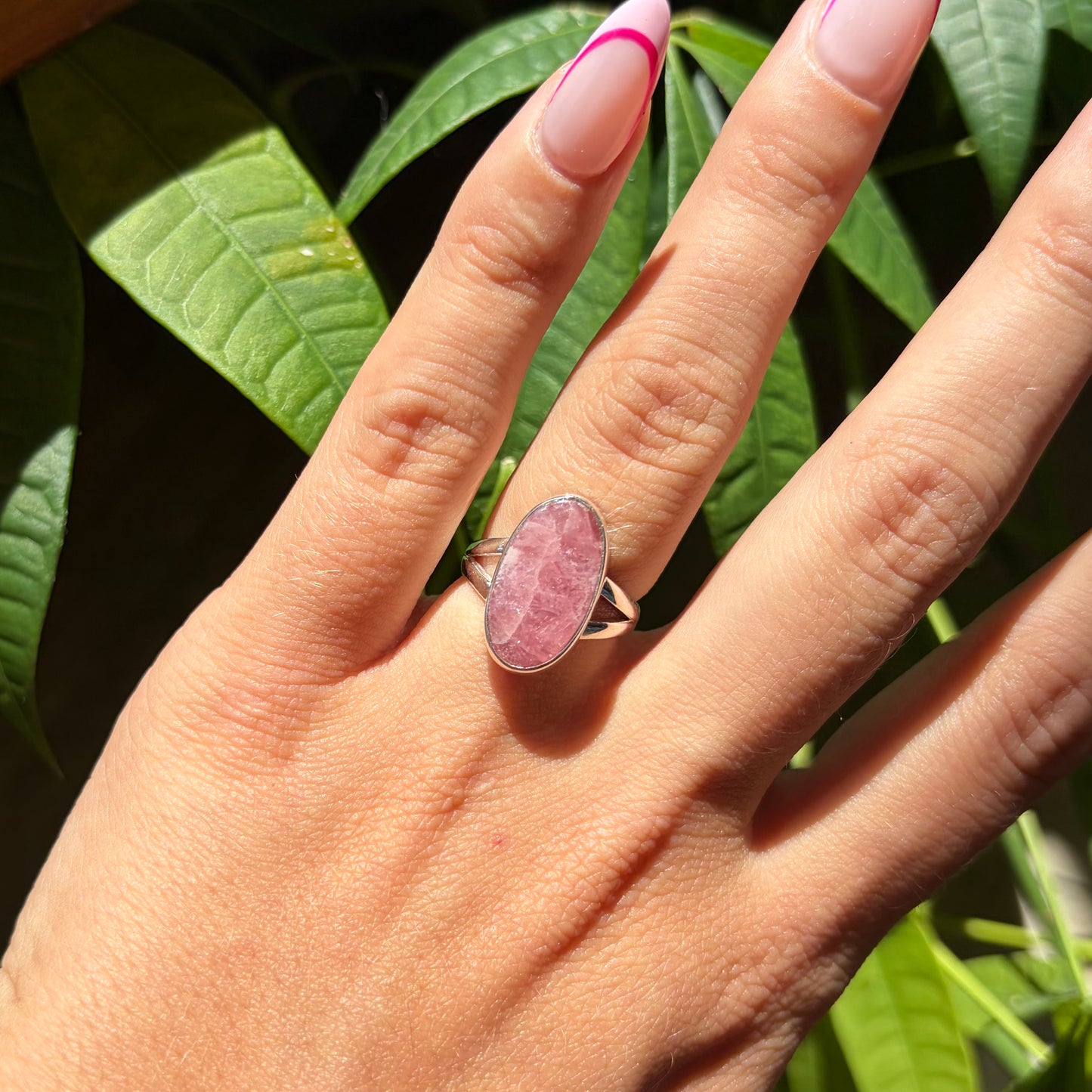 Bague rhodochrosite