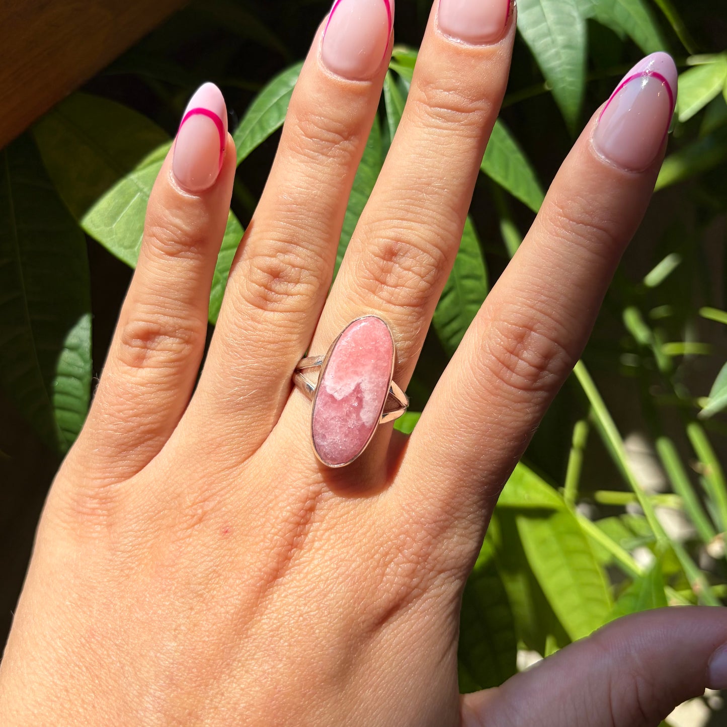 Bague rhodochrosite