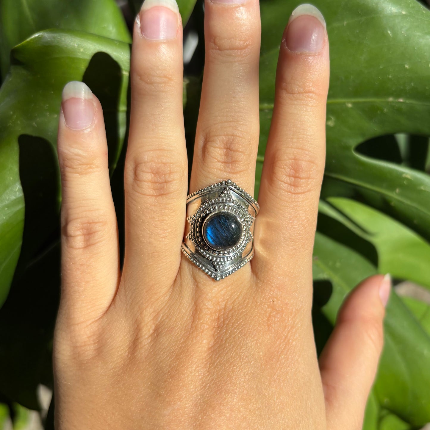 Bague labradorite