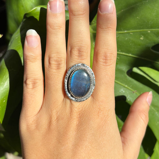 Bague labradorite