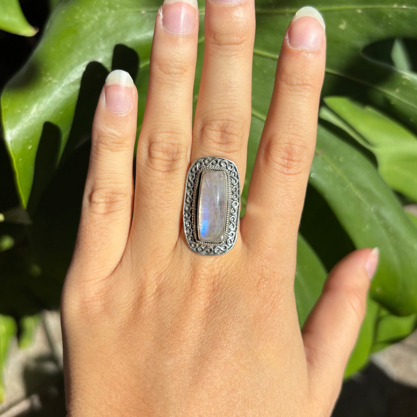 Bague pierre de lune