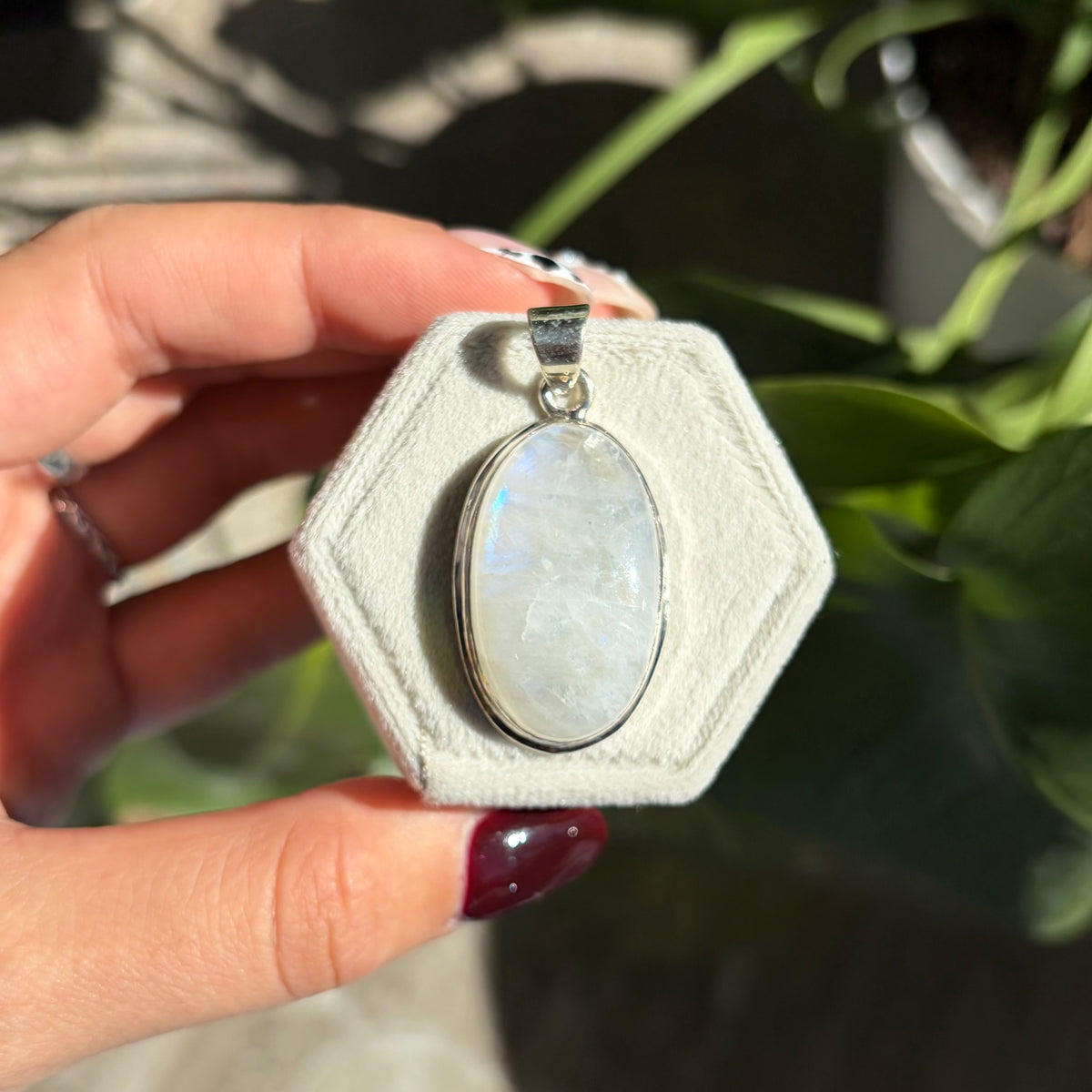 Pendentif pierre de lune