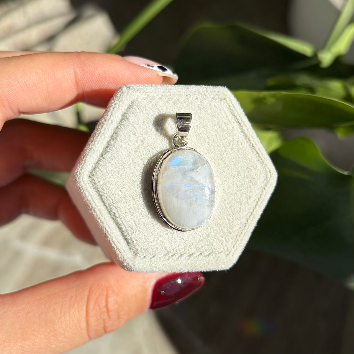 Pendentif pierre de lune