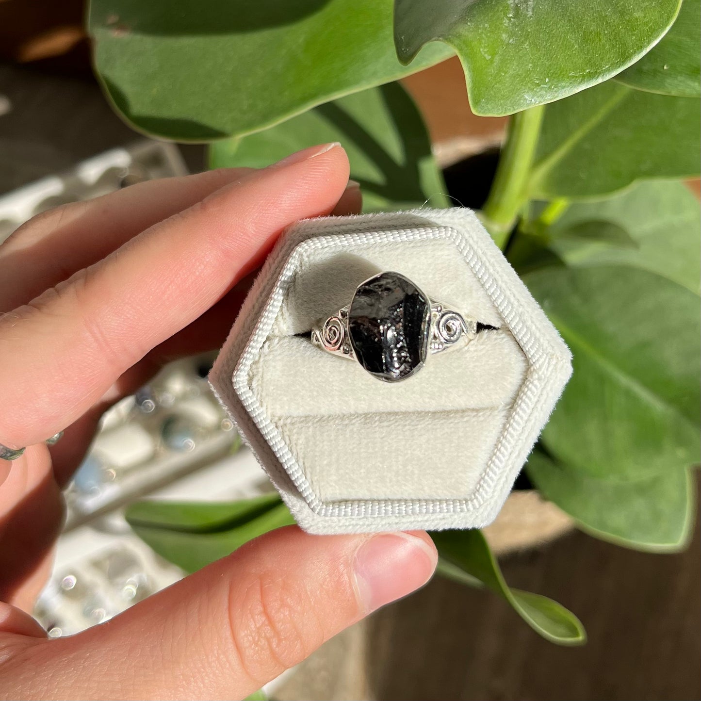 Bague shungite