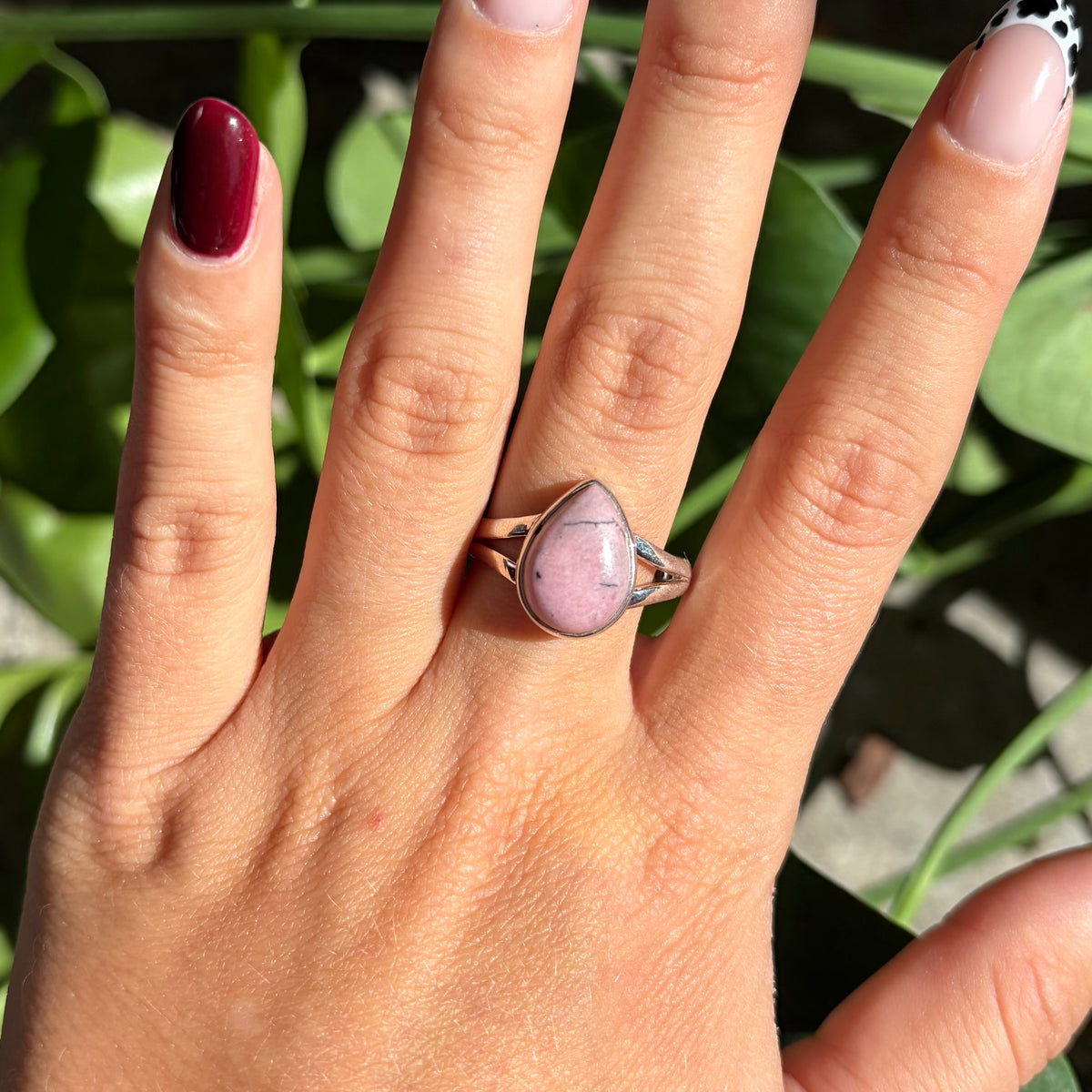 Bague rhodonite