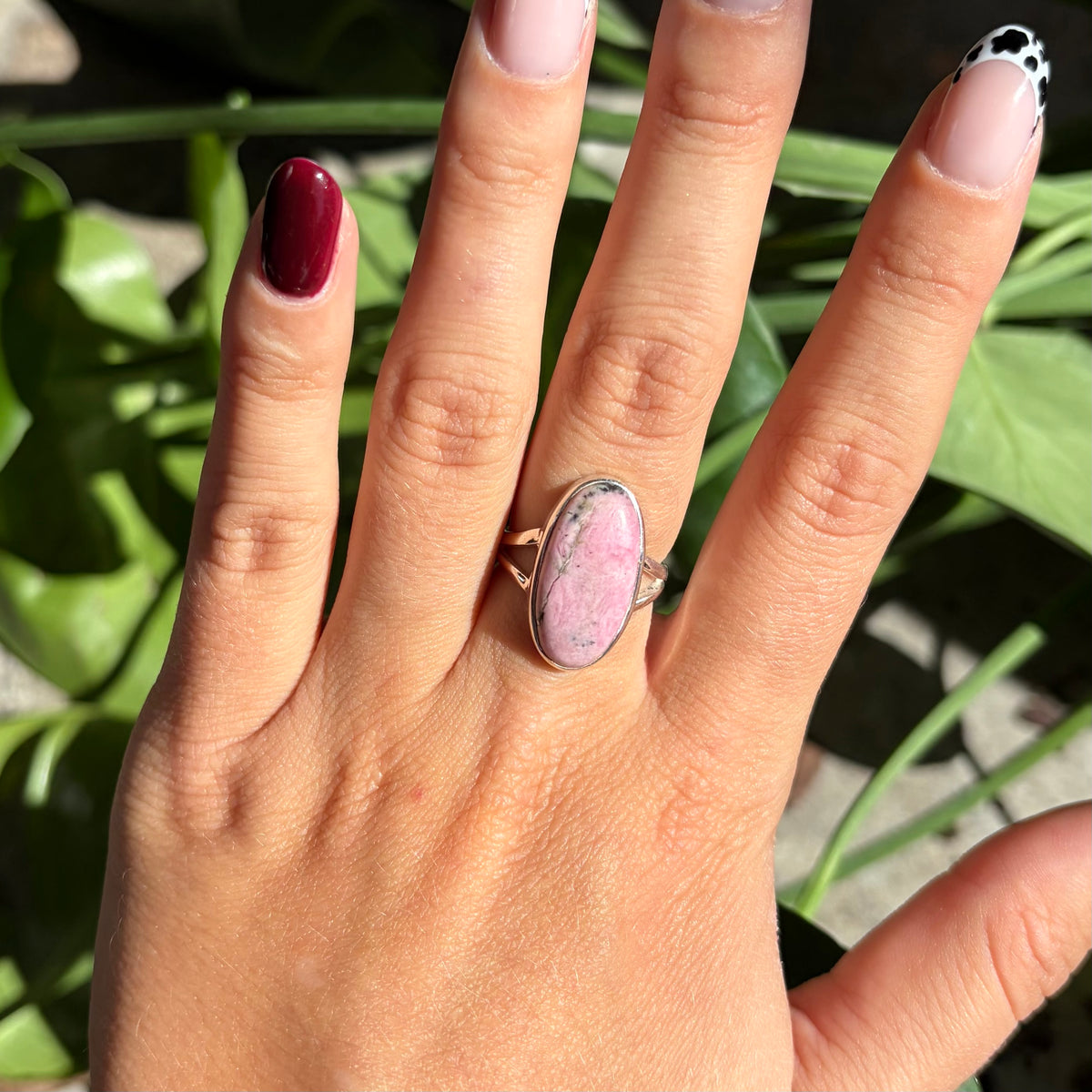 Bague rhodonite
