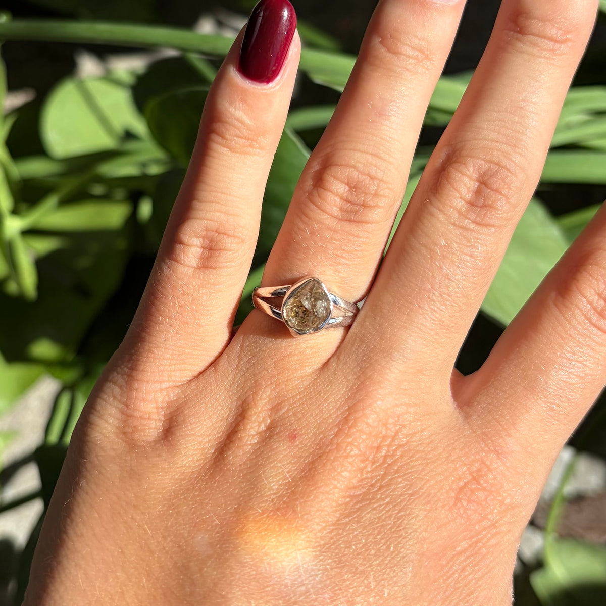 Bague diamant herkimer