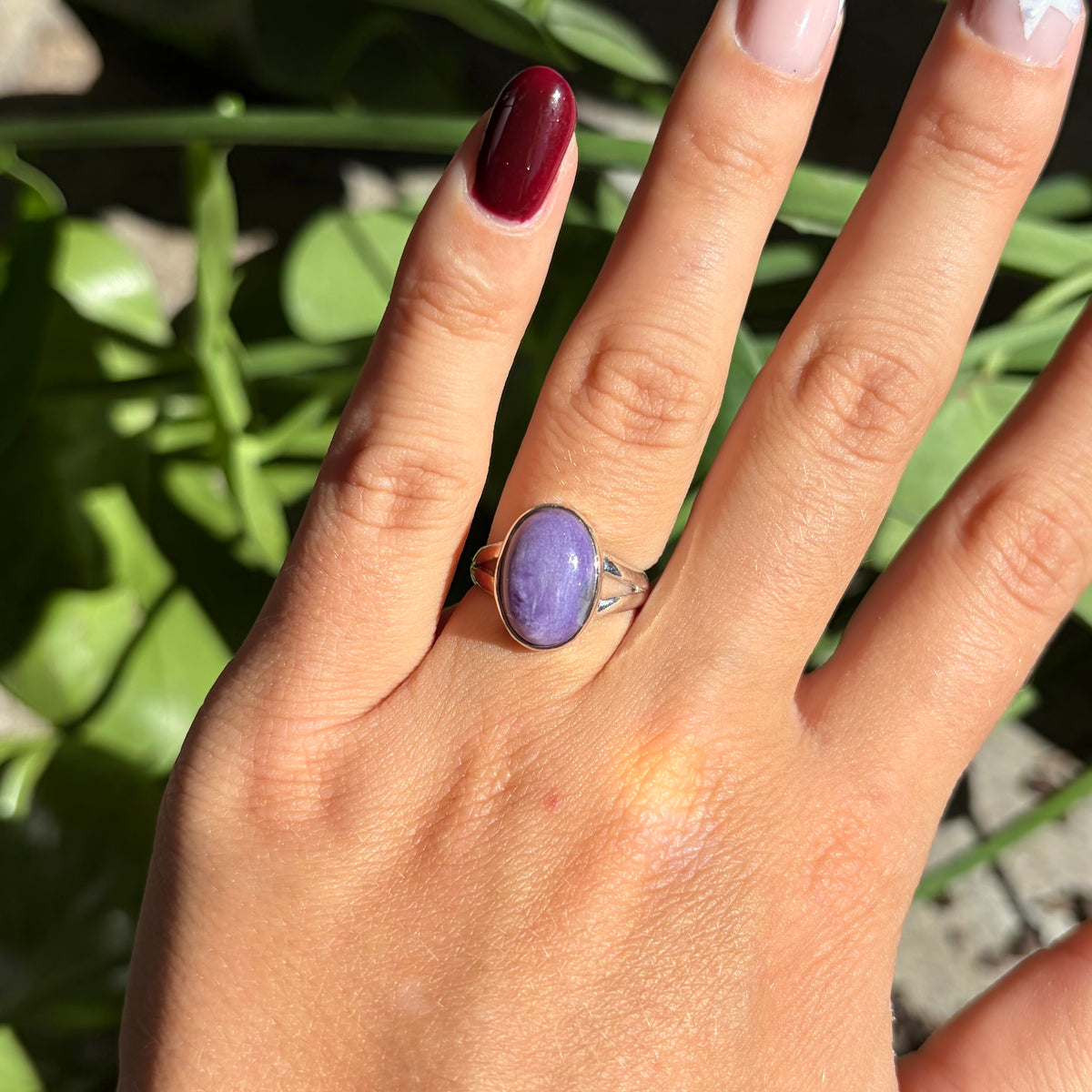 Bague charoïte